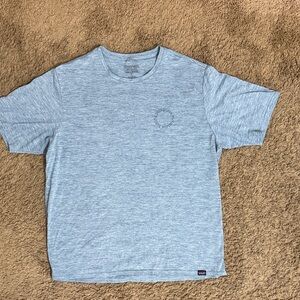 Patagonia Capilene Cool Daily Blue Graphic Men's T-Shirt Size L Outdoor Athletic